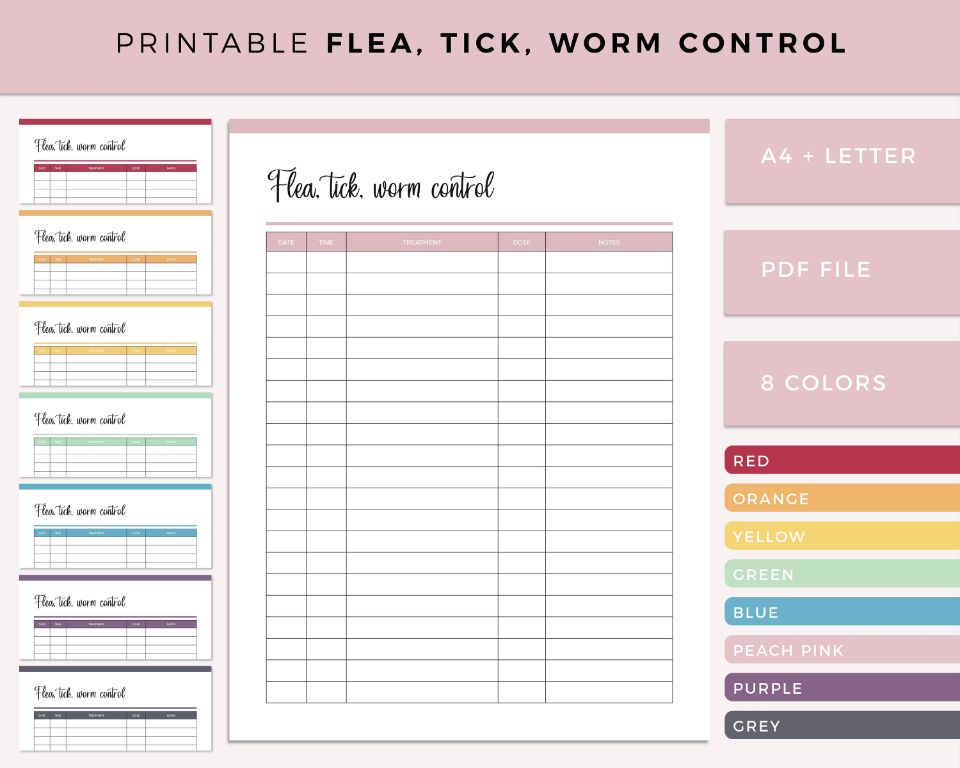 a checklist for controlling fleas on dogs