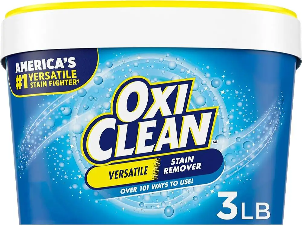 a container of oxiclean powder