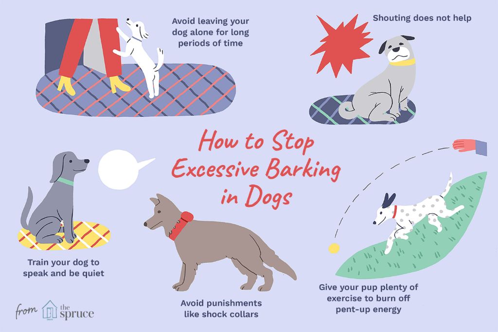 a dog barking excessively.