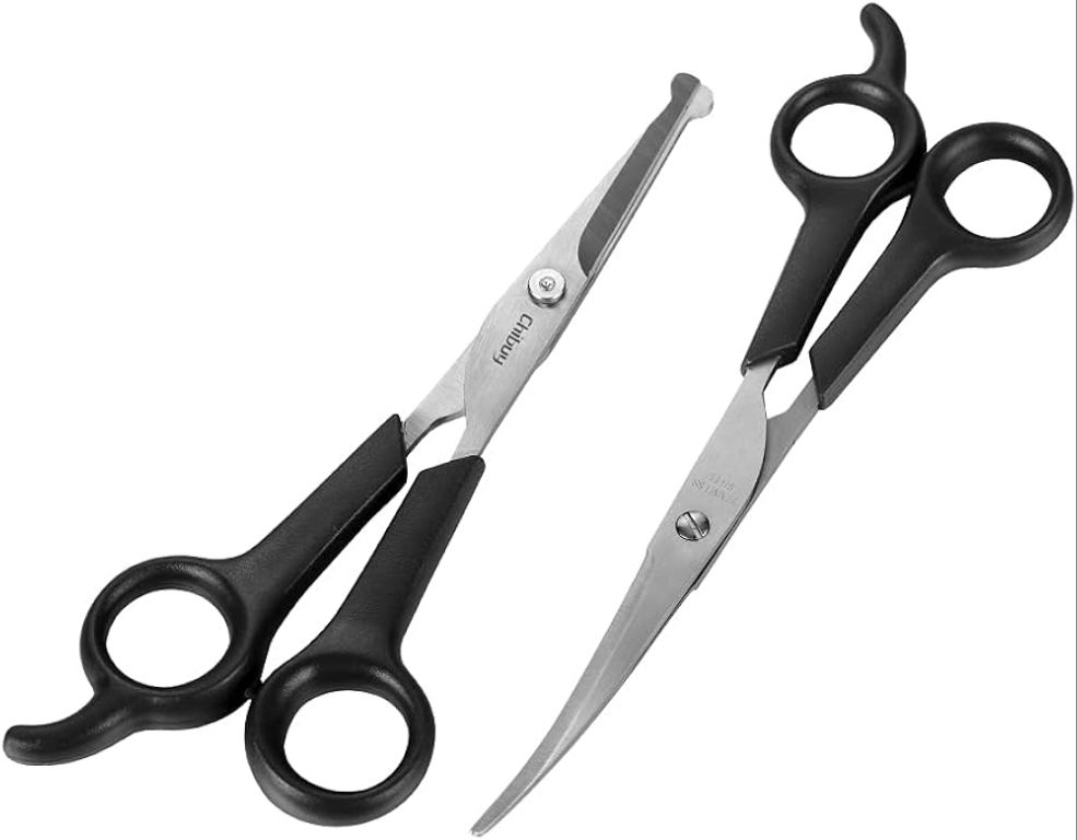 assortment of grooming scissors