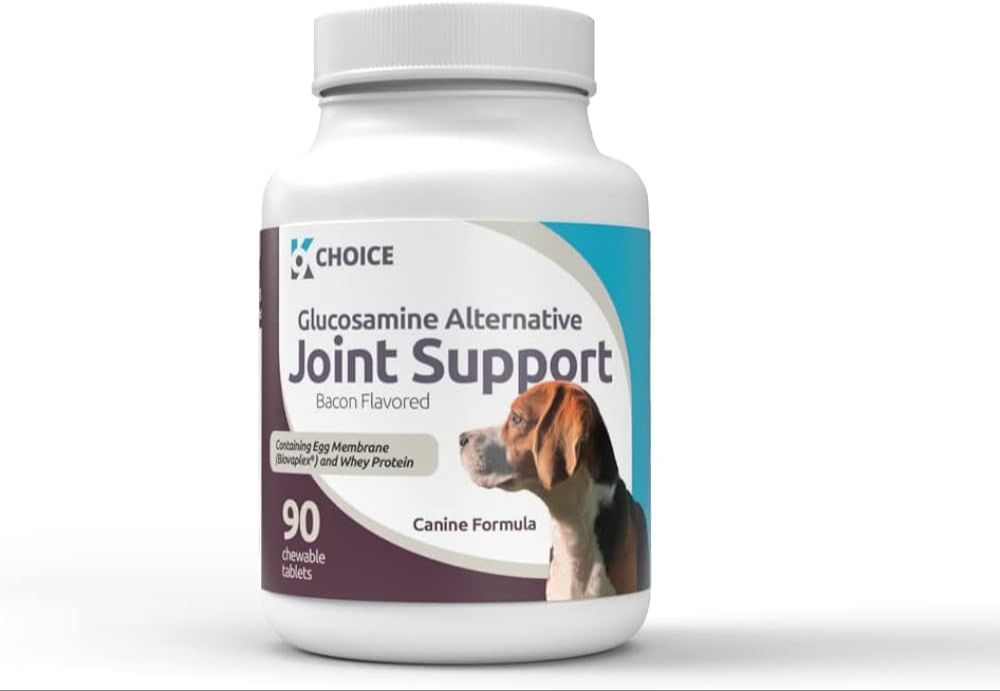 bottles of joint supplement pills for dogs