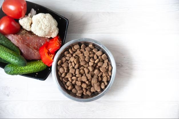 bowls of vegetables for dogs