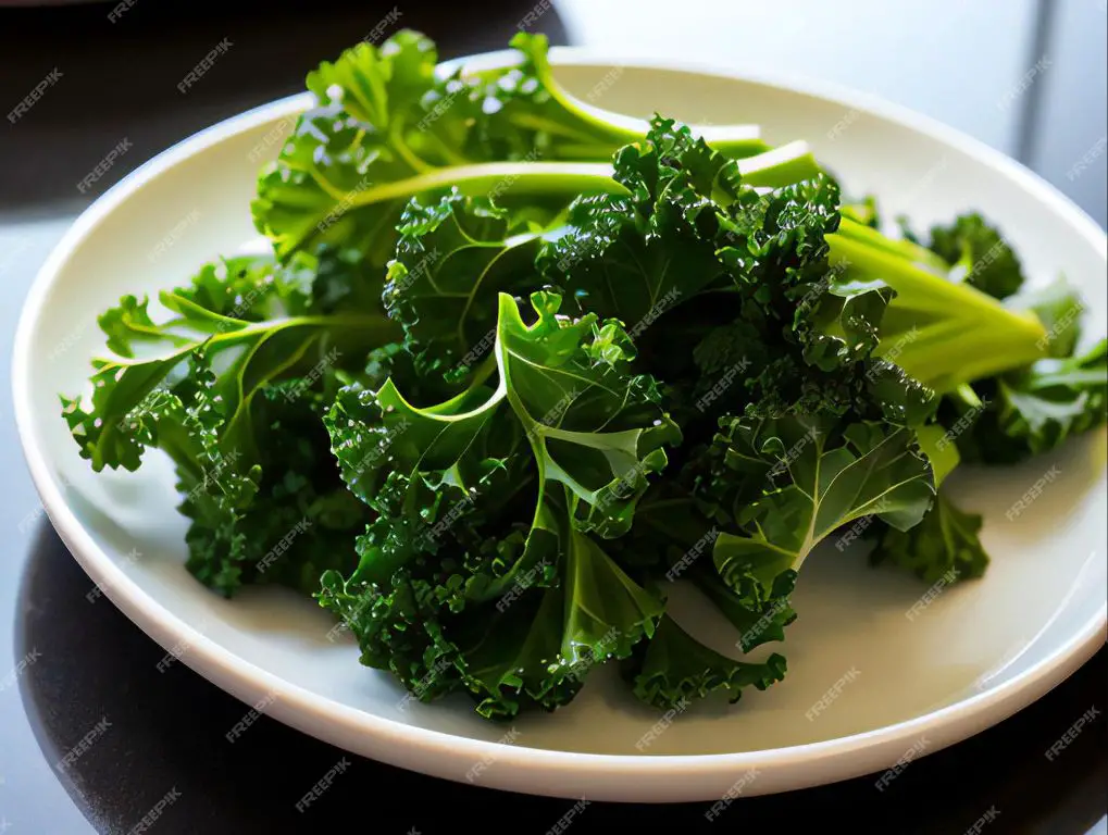 broccoli and kale on a table