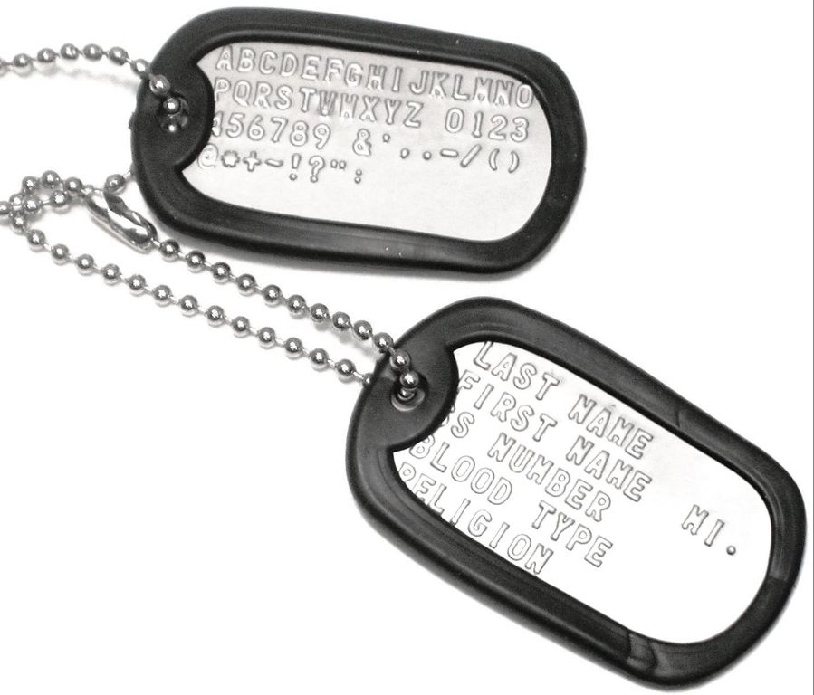 custom engraved military dog tags