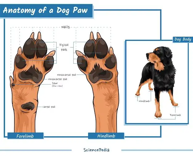 diagram of dog nail anatomy 