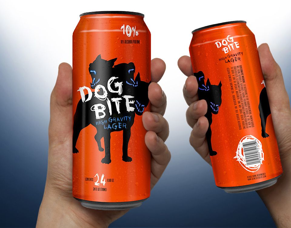 dog bite beer has a high 8% abv.