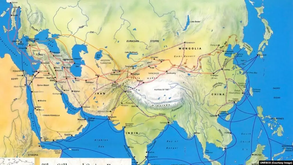 dogs travelling along the silk road trade routes