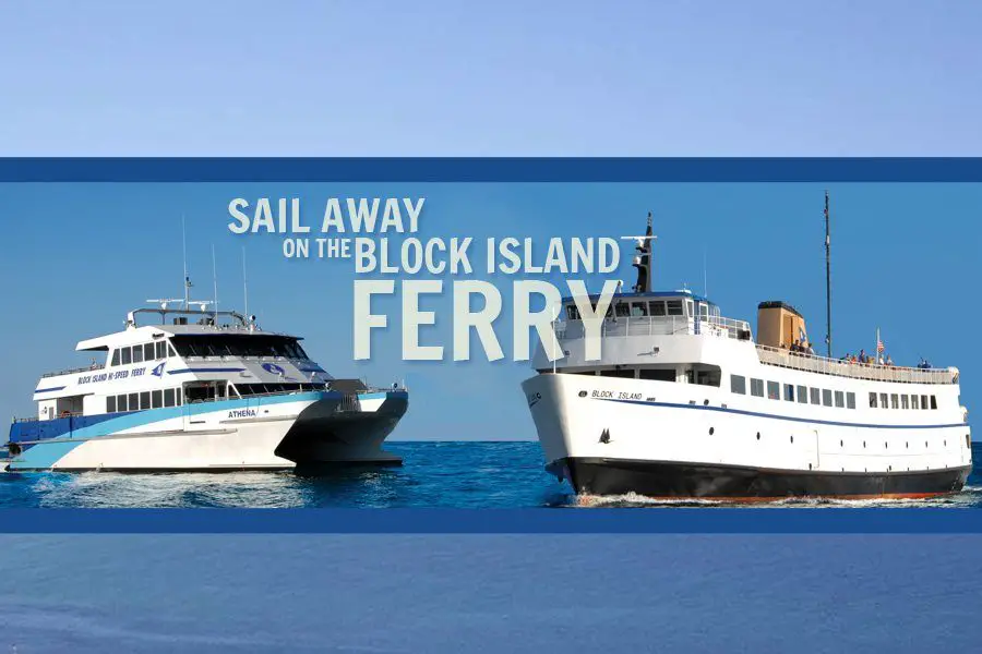 ferry transporting passengers to ship island