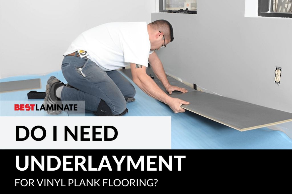 installers putting down underlayment prior to installing luxury vinyl plank flooring.