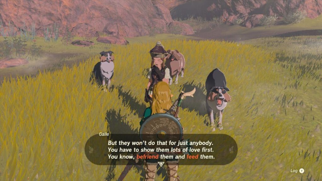 introduction image shows link befriending dogs in tears of the kingdom