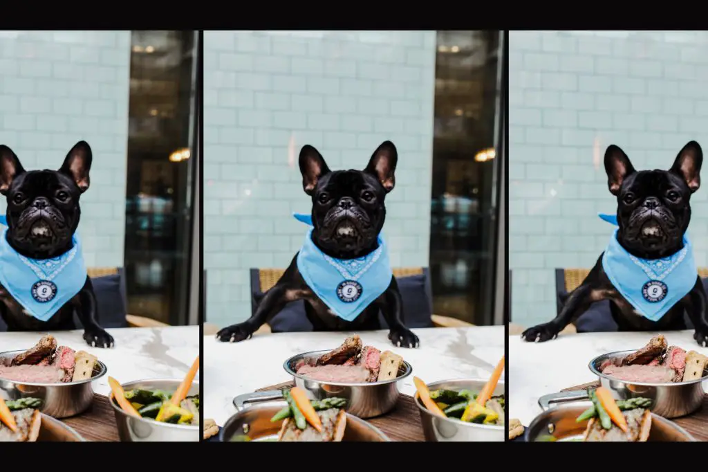 people sampling small plates at a restaurant.