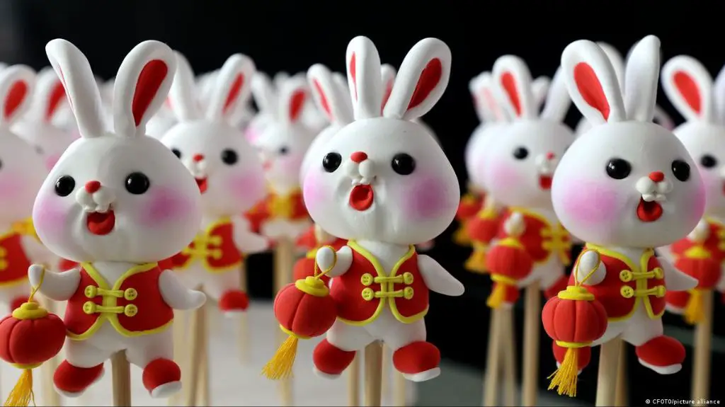 rabbit figurine symbolizing the lunar year