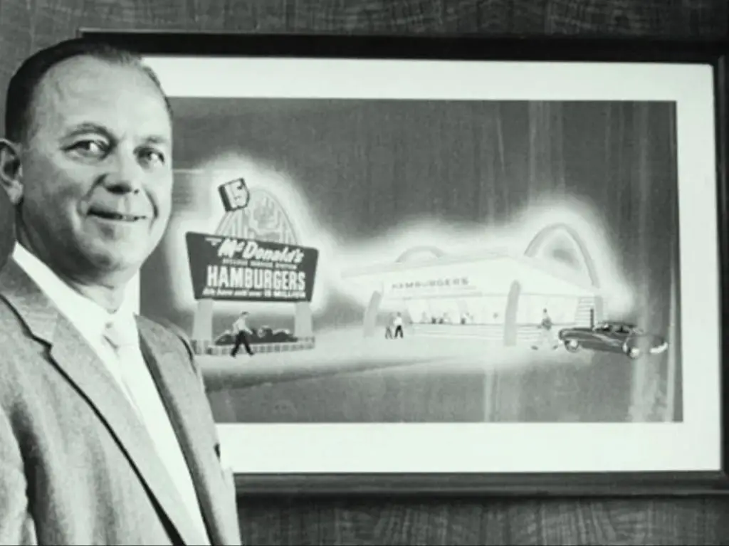 ray kroc pictured at his desk after acquiring the rights to mcdonald's in the 1950s.