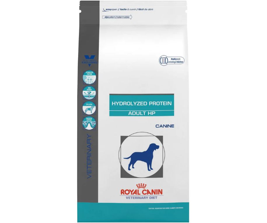 royal canin hydrolyzed protein suits dogs with allergies.