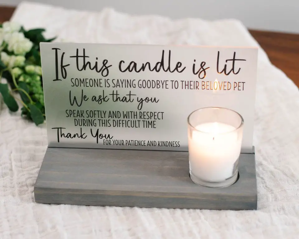 veterinarian meditating with candle