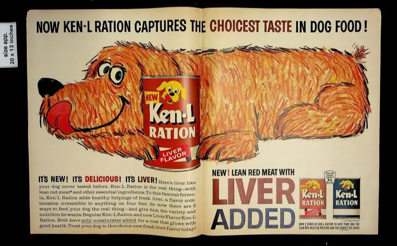 vintage dog food advertisement